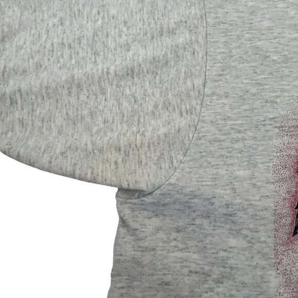 Vtg 90s Native American Feather Dreamcatcher Bear Paw Puffy Paint Glitter Shirt - Picture 6 of 11